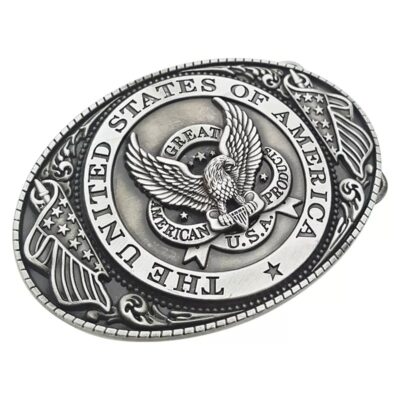 Custom 3D Engraved Belt Buckle With Your Own Logo