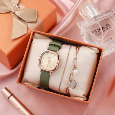 3 PCS Woman Quartz Wristwatch Gift For Girlfriend