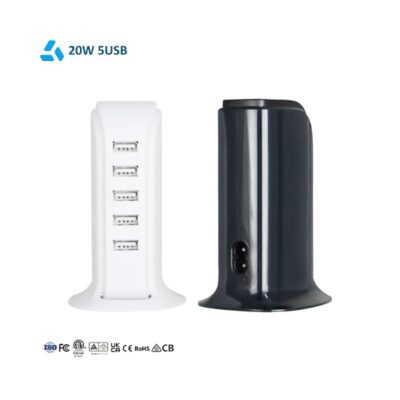 5 USB Ports Desktop Cell Phone Charger