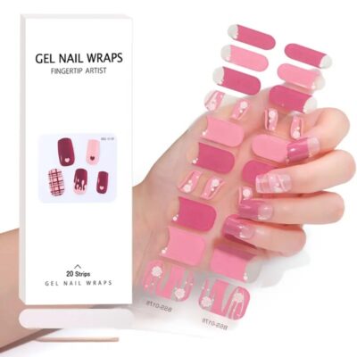 Solid 3D UV Gel Nail Sticker With Design Logo